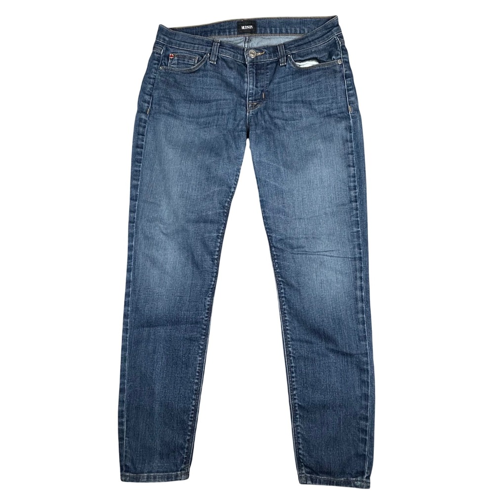 Hudson Krista Ankle Super Skinny Jeans Womens 29 Medium‎ Wash Blue Stretch Denim